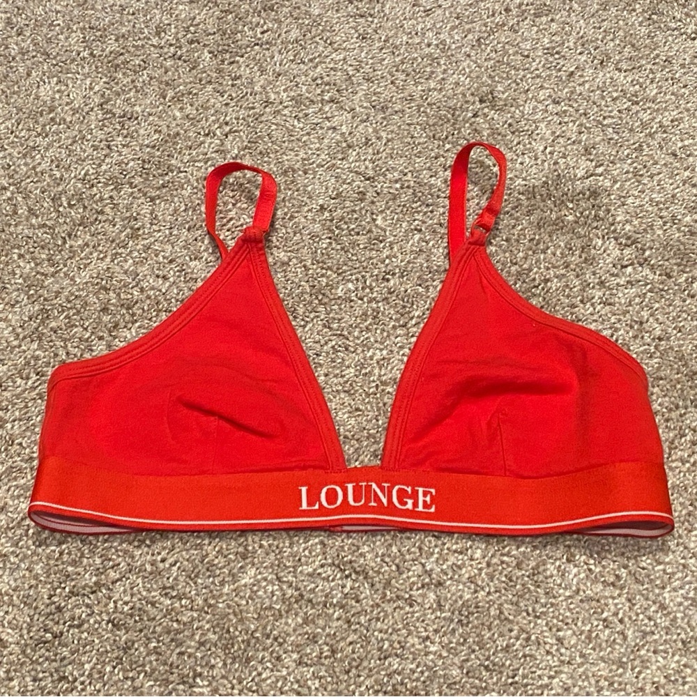 Lounge unpadded triangle bralette
